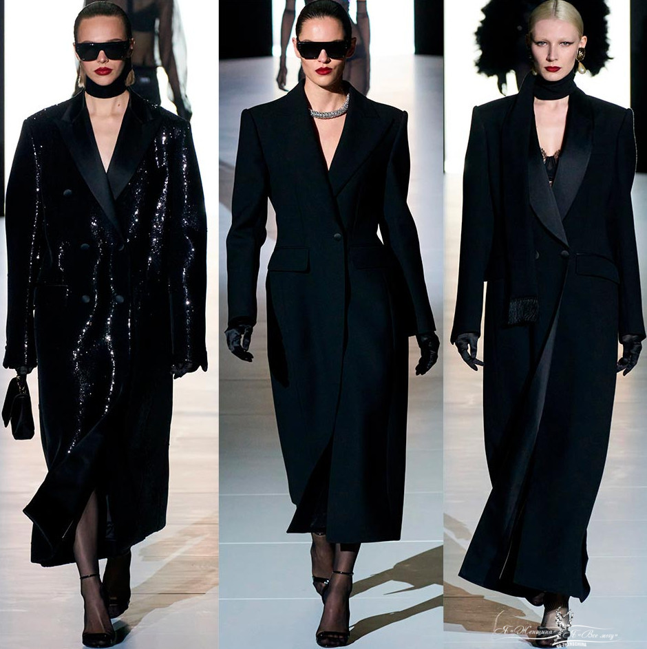 Черное пальто: актуальные фасоны и тренды сезона - «Мода»