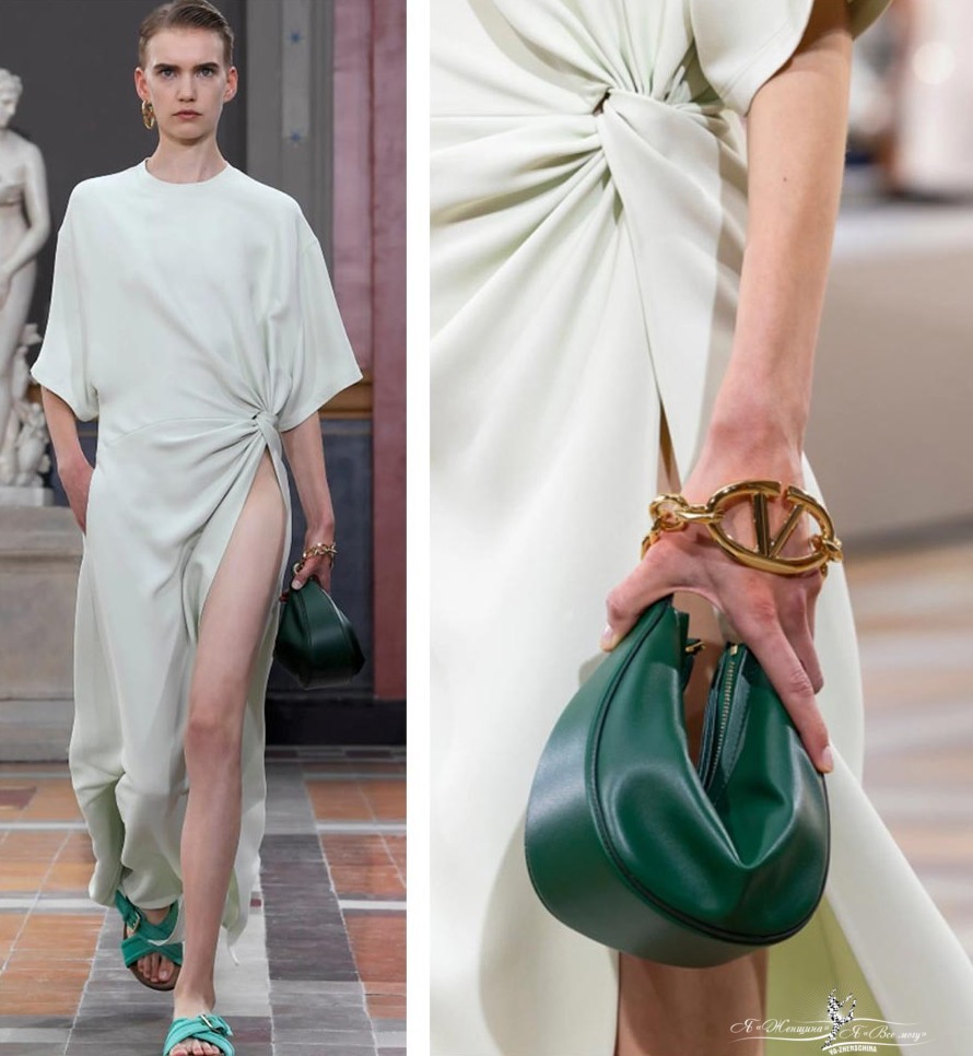 Модная зеленая сумочка