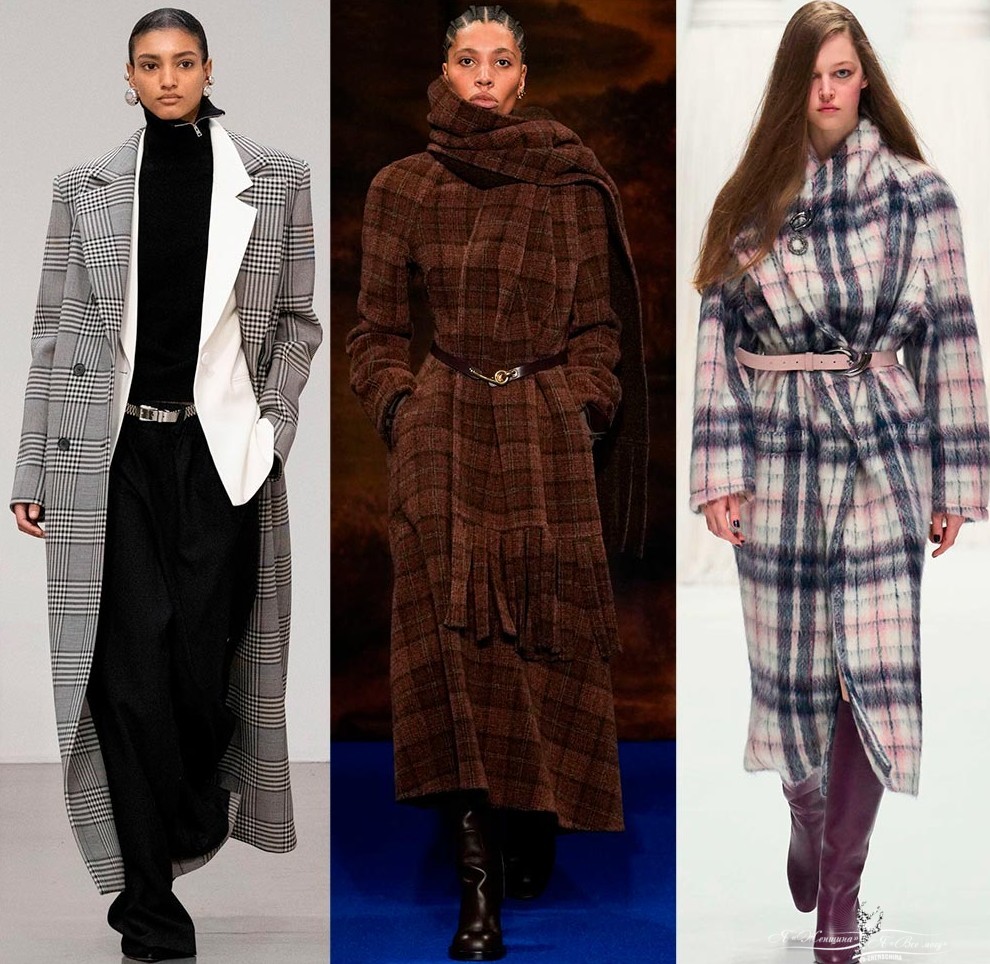 Клетчатое пальто