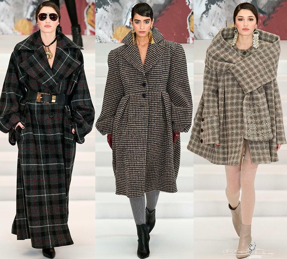 Клетчатое пальто