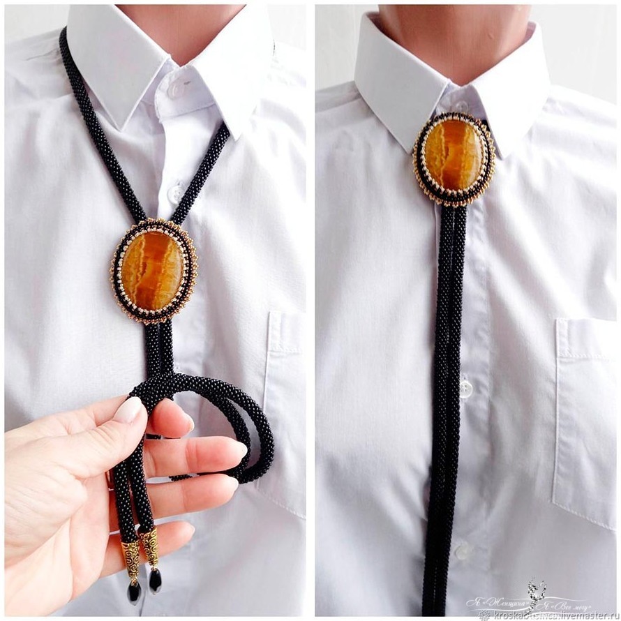 Оранжевые аксессуары ручной работы