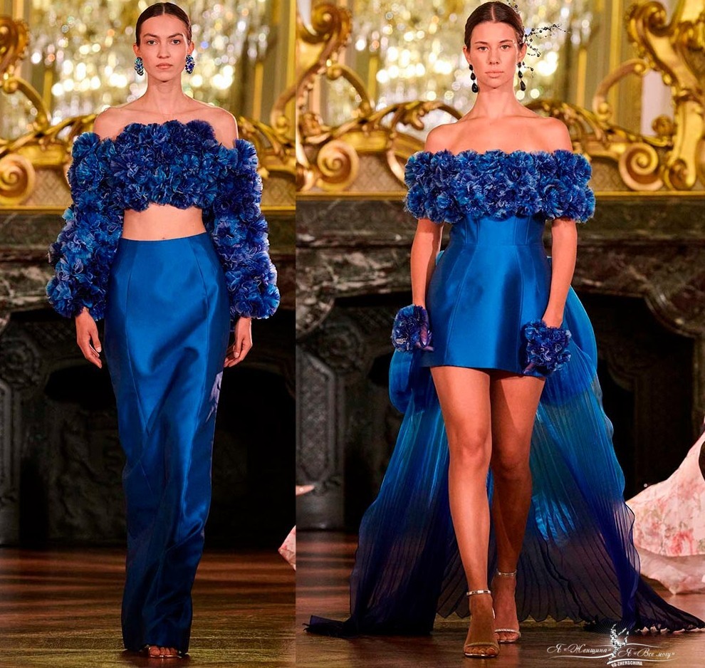 Объёмные цветы в одежде