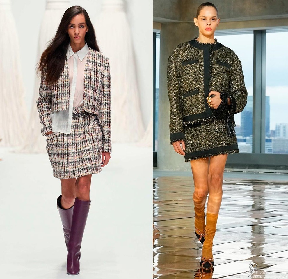 Костюмы с мини-юбкой