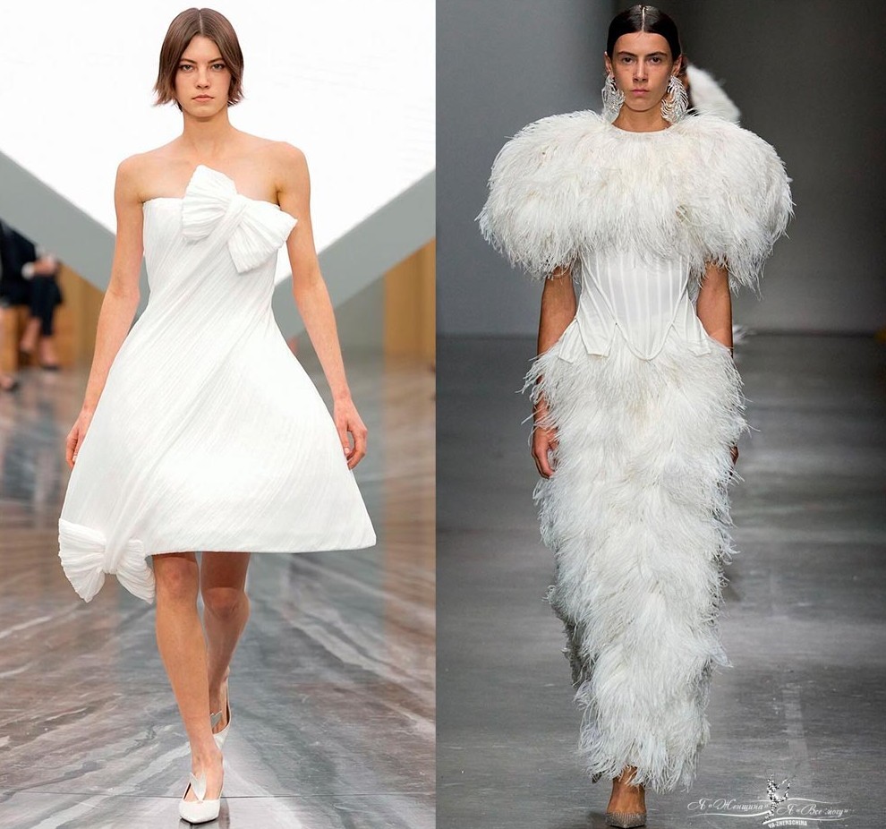 Красивые белые платья