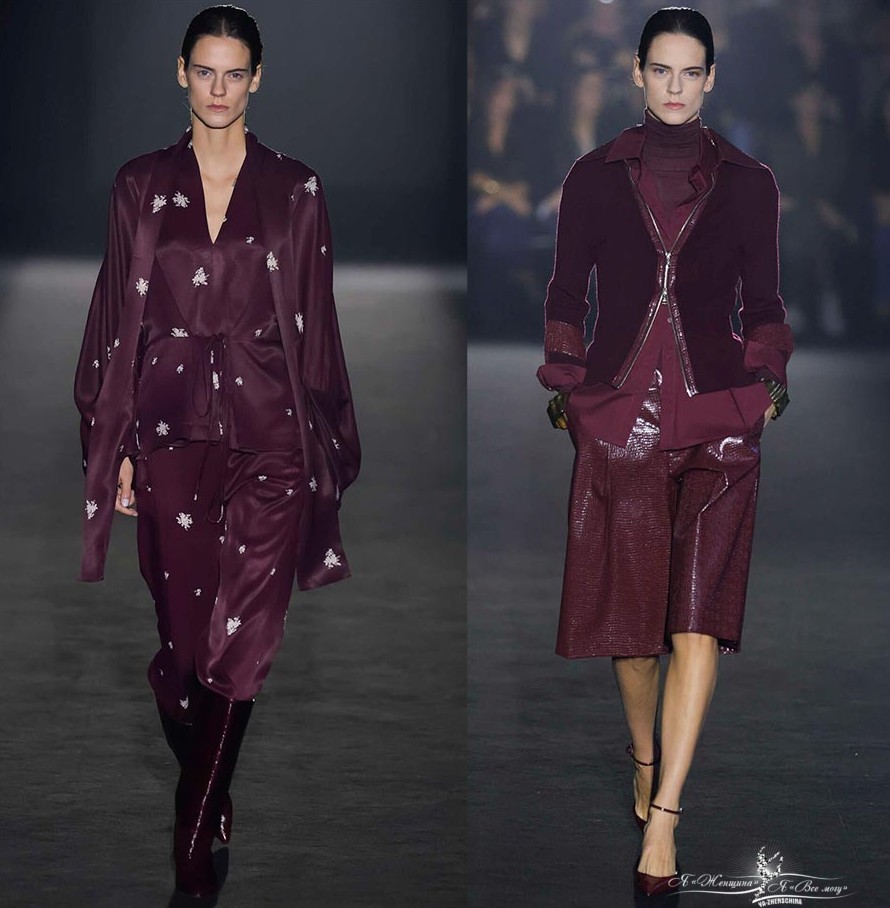 Модный цвет Амарант