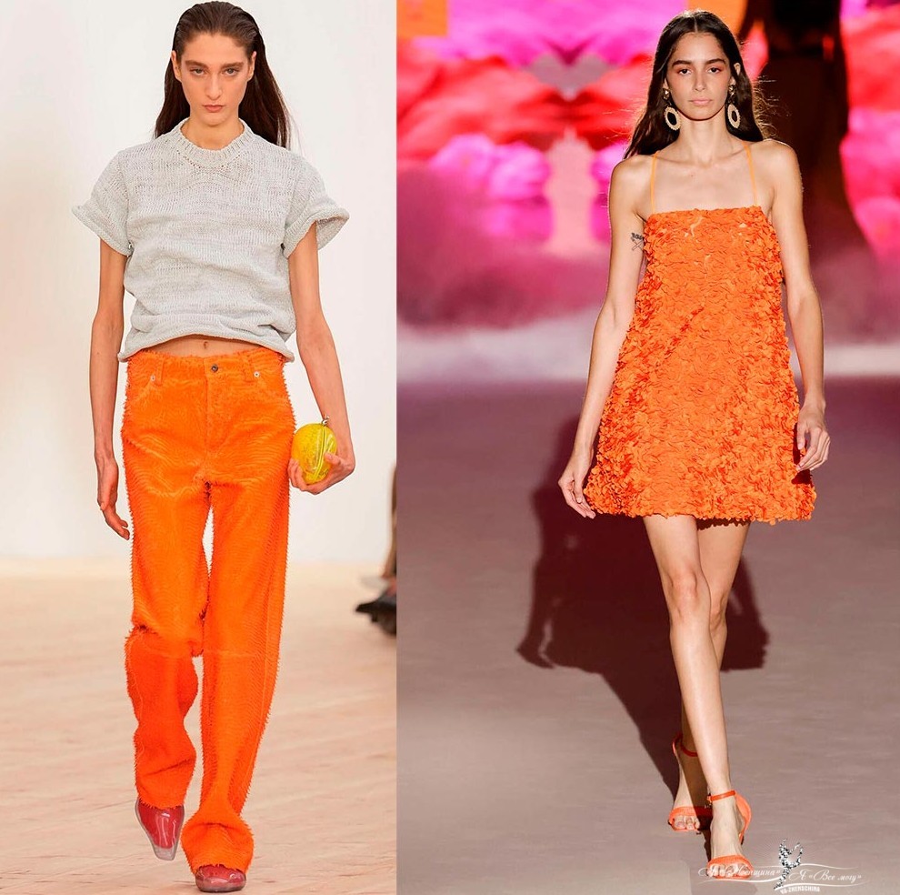 Модные оранжевые образы