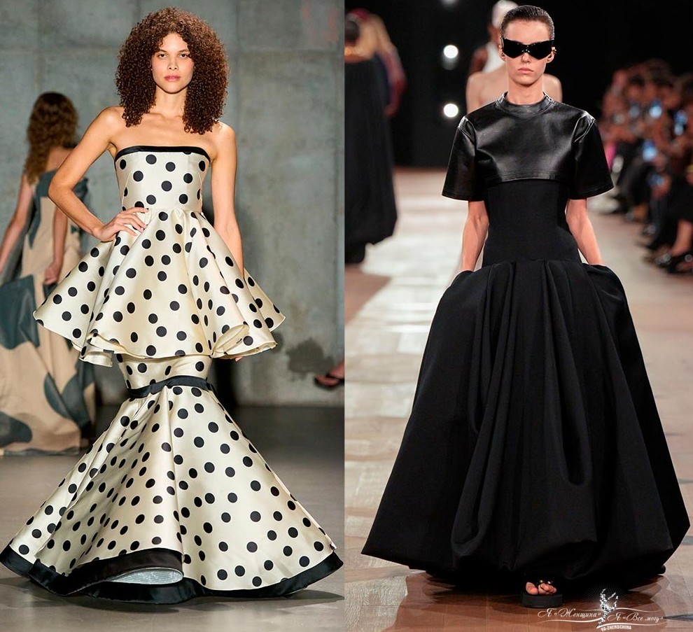 Модные пышные платья