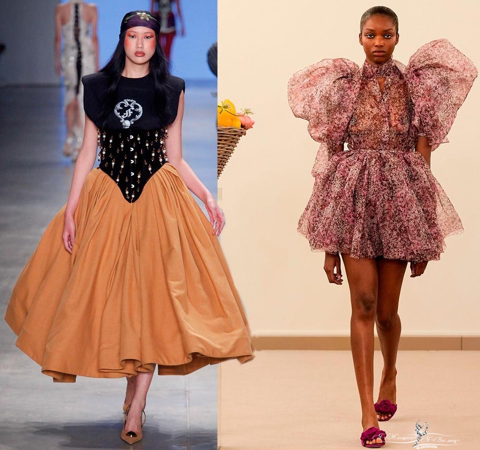 Модные пышные платья