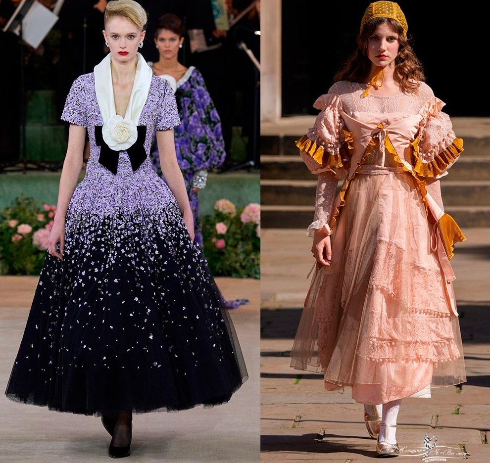 Модные пышные платья