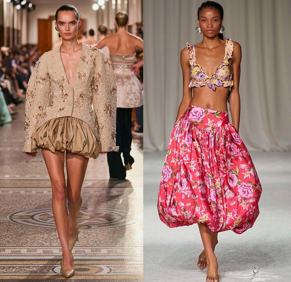 Модные юбки-баллоны 2026