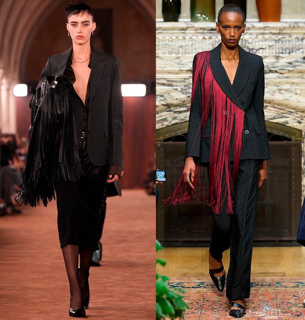 Деловые образы с бахромой