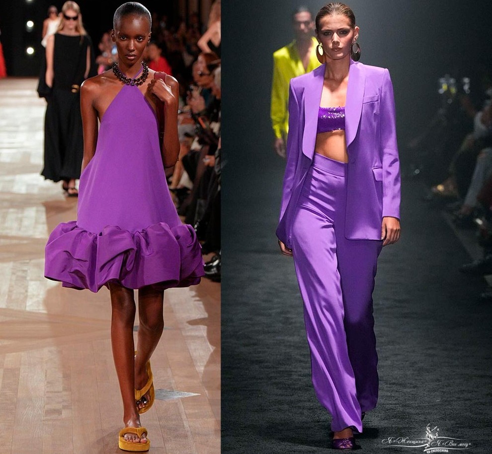 Модная женская одежда 2026 в сиреневых оттенках - «Мода»