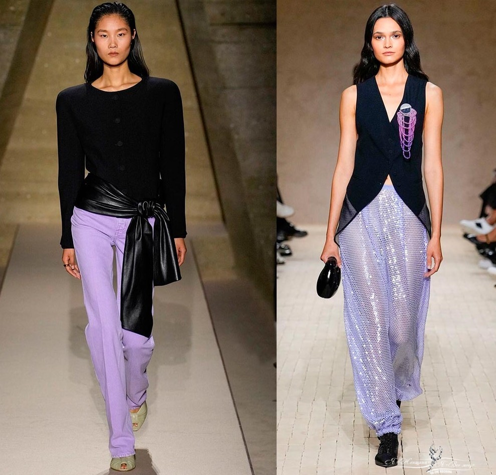 Как сочетать сиреневый в одежде