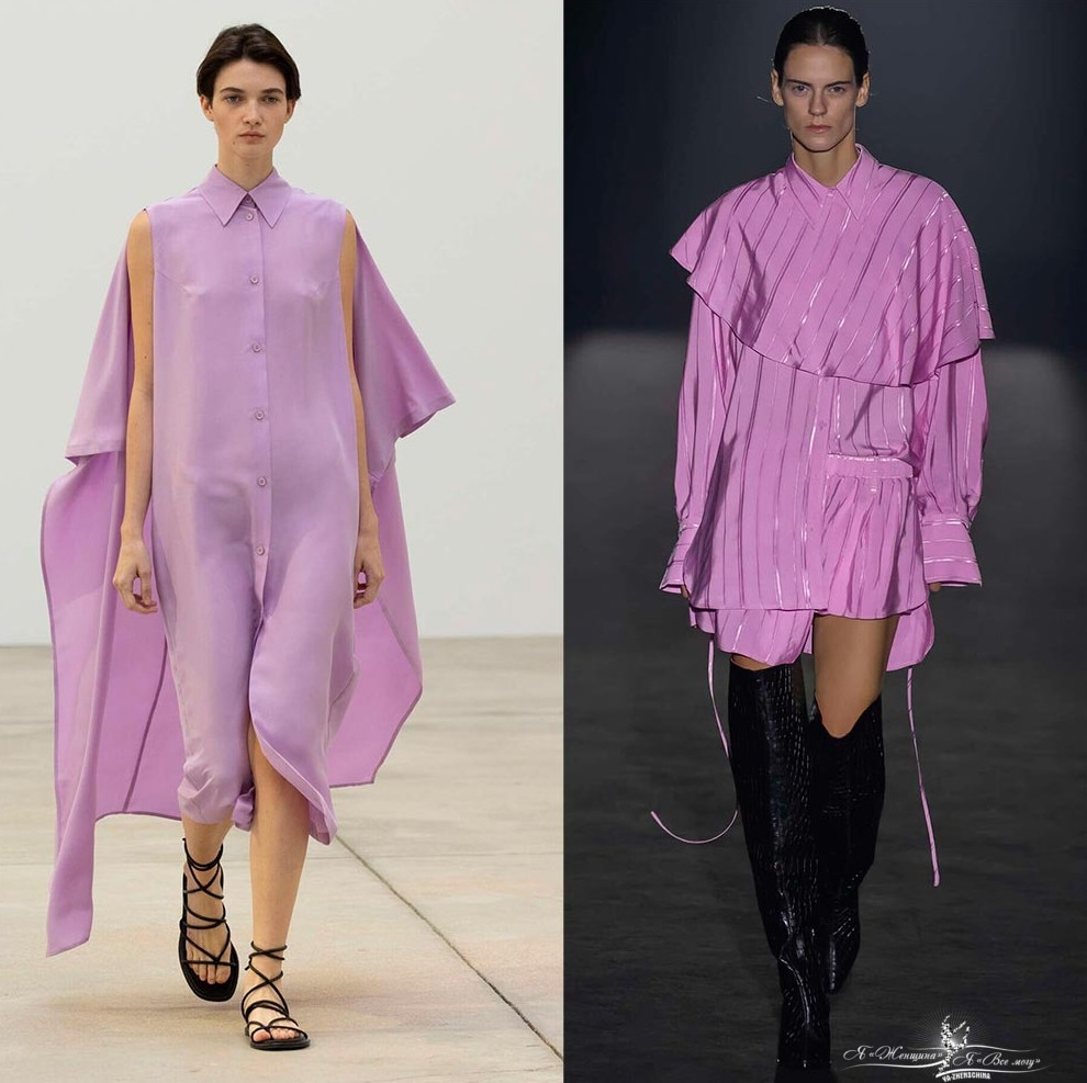 Сиреневый цвет в одежде