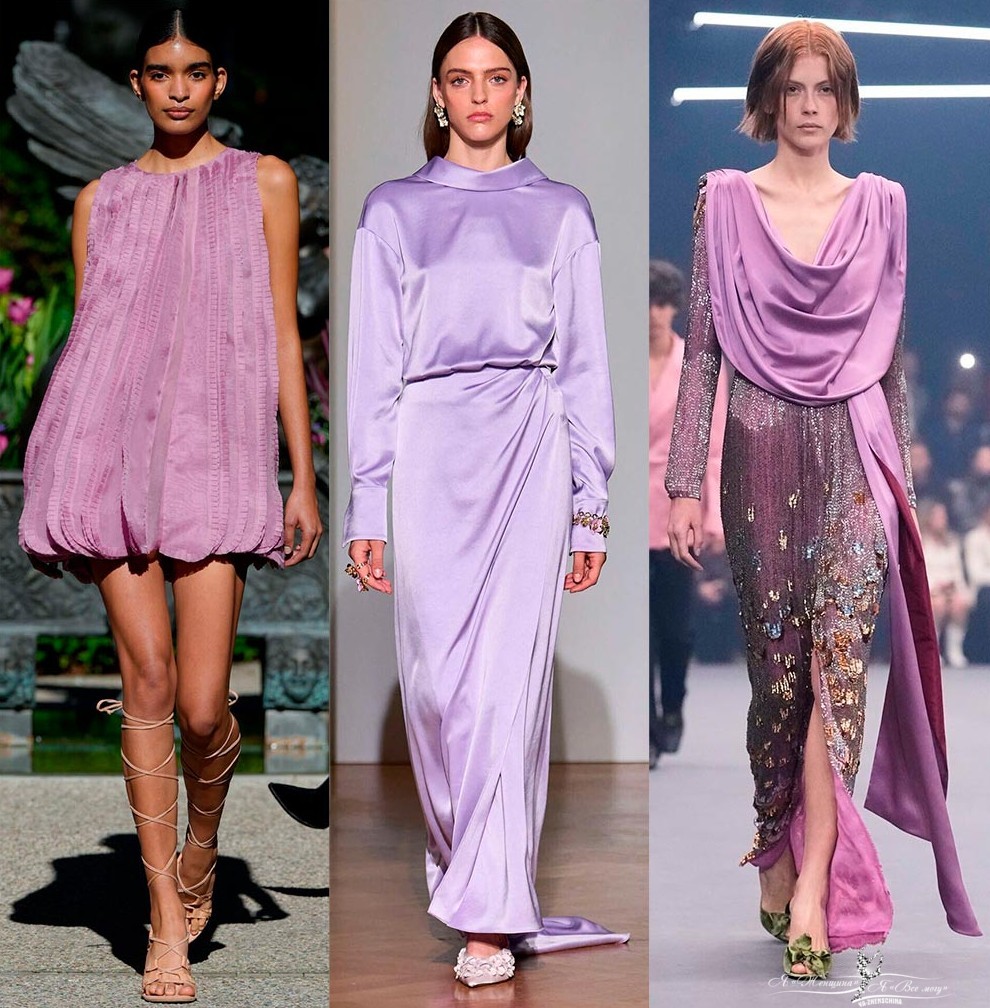 Сиреневые платья 2026