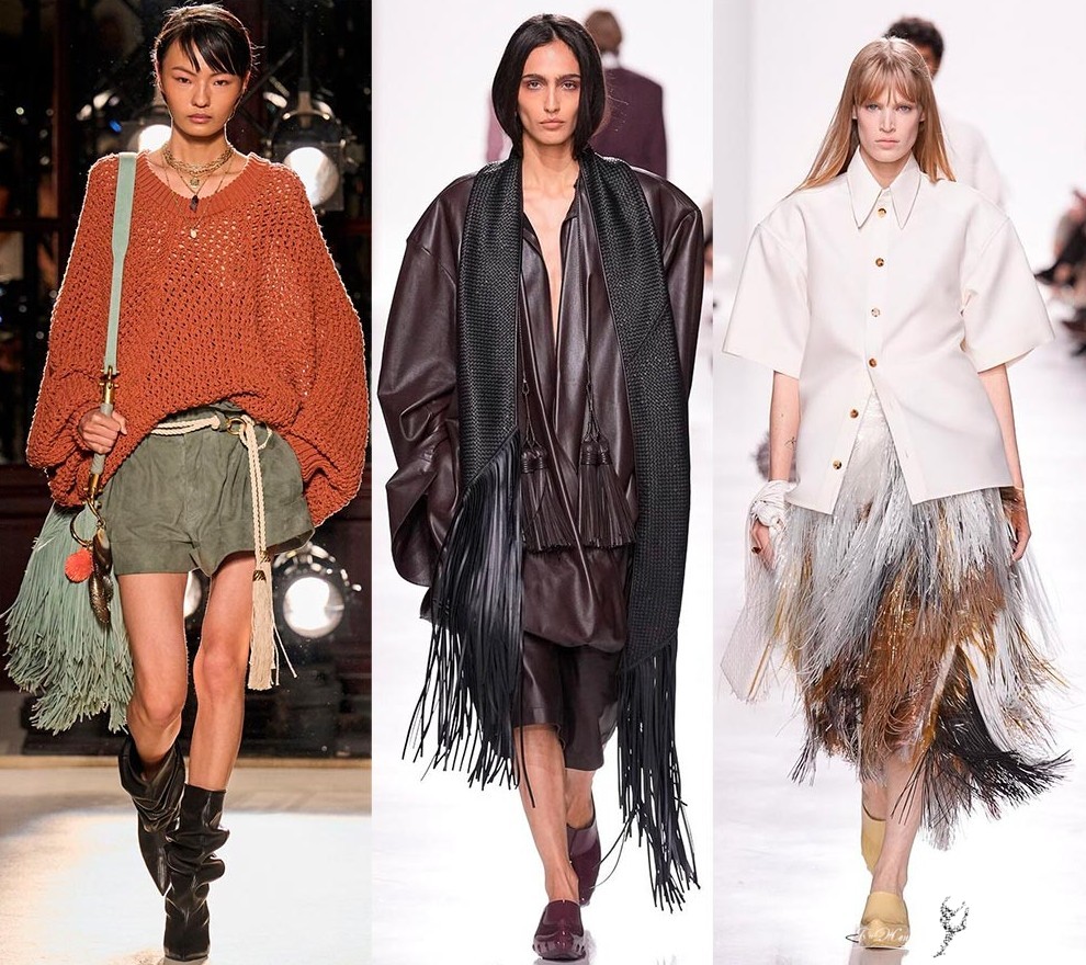 Бахрома в женской моде