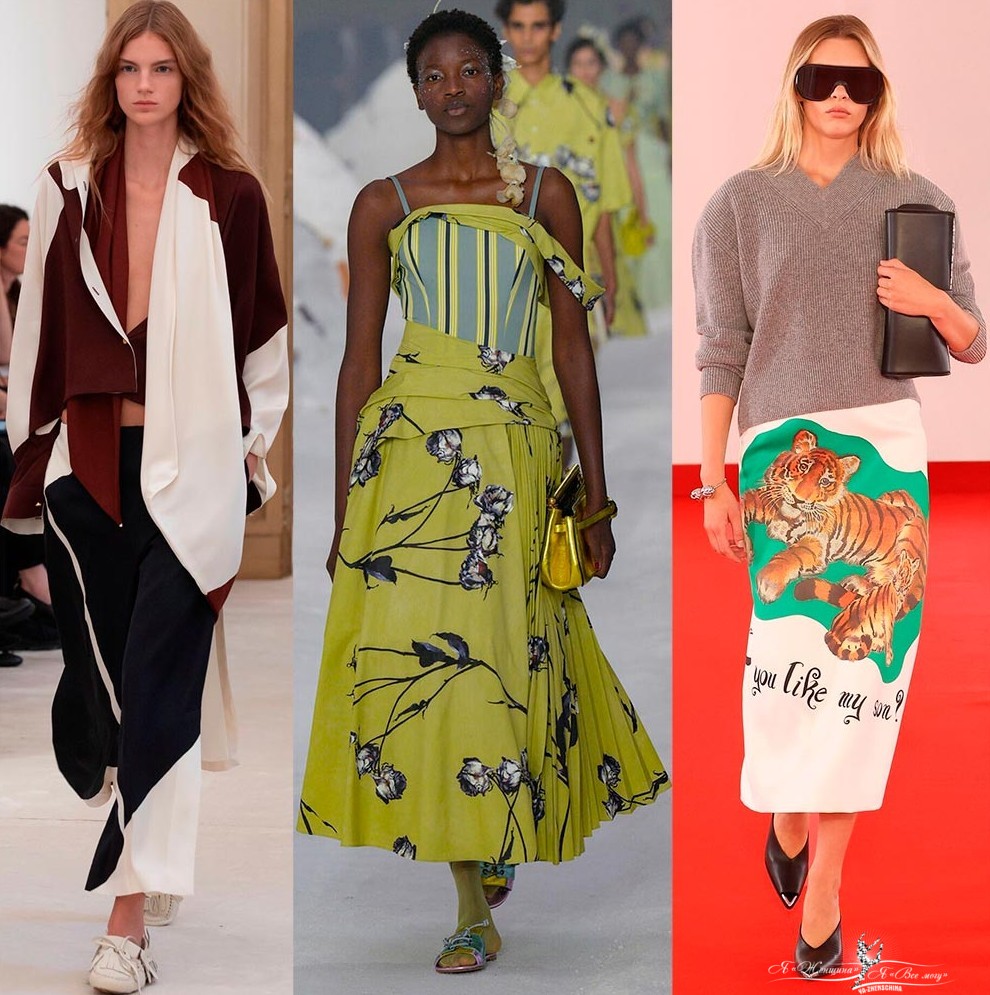 Актуальные принты на модной одежде